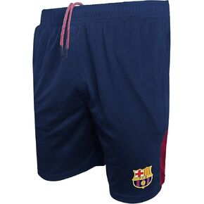 Icon Sports Men's FC Barcelona Officially Licensed Poly Soccer Shorts -04