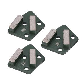 3PCS Grinding Shoes Trapezoid Grinding Concrete Floor Cutting for Grinders 2 Long Teeth Green Trapezoid Grinding Polishing Block