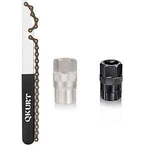 Bike Chain Whip Tool Kit Universal for Cassette and Tourney, Upgrade Sprocket Remover Tool 3PCS