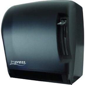 Palmer Fixture TD0220-02 Impress Lever Roll Towel Dispenser, Black Translucent