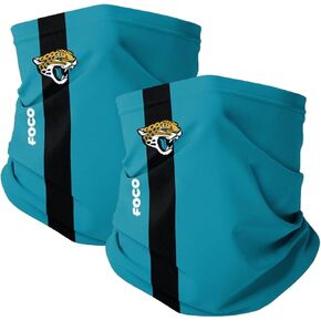 FOCO Jacksonville Jaguars NFL On-Field Stitched Gaiter Scarf - 2 Pack