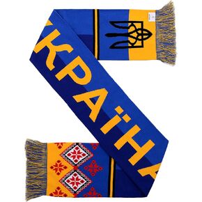 Ukraine Ukraina Soccer High-Definition HD Knit Scarf