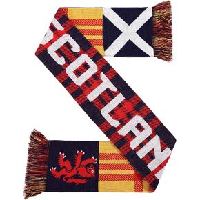 Scotland Soccer Knit Scarf (Blue/Yellow)