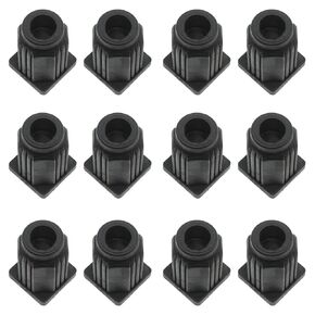 12 Pcs Square Caster Socket Sleeve Plastic Caster Stem Socket Inserts