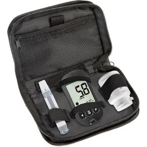 Diabetic Supplies Travel Case,Diabetic Organizer Carrying Case Kit, Waterpoof Heavy Duty Storage Bag for Storage Carrying Glucose Meter and Other Diabetic Supplies (Bag Only),Black