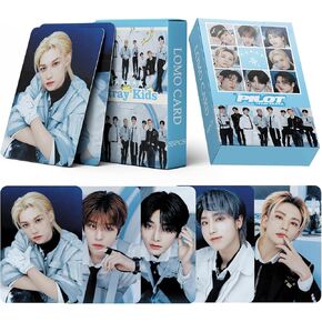 Stray kids Photocard 55pcs Stray kids Pilot Fan Meeting Photocard Stray kids Pilot Lomo Cards Kpop Straykids Card Stray kids Photo Cards Fan Meeting Postcard Gift for Fans Daugher PILOT Photocard