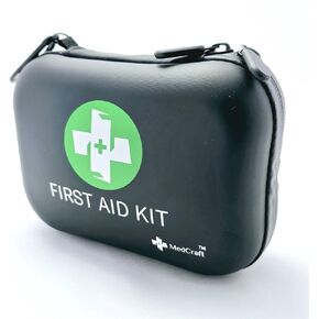 Travel Size 120 Piece First Aid Kit for Camping, Hiking, Boating, or Car- Perfect for Dorm Room Essentials, Boat Accessories, Camping Essentials, Survival Gear and Supplies, Emergency Supplies
