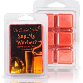 The Candle Daddy Sup My Witches? - Warm Spiked Cider Scented Wax Melt - 1 Pack - 2 Ounces - 6 Cubes