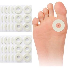 Corn Cushion Pads, 60 PCS Soft Felt Callus Cushions, Self-Adhesive Corn Callus Remover Cushions Toe Heel Pain Relief Anti-wear Sticker Pads for Women Men Protect Calluses from Rubbing on Shoes (Oval) in Saudi Arabia