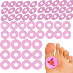 Large Variety 90 Pack Callus Cushion Foam Pads for Feet, Toes, Heel or Side of Foot Big and Small Performance Grade