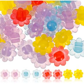 INOOMP 50 قطعة عجلة دراجة زهرة المتحدث الخرز الملونة الزهور البلاستيكية عجلة الدراجة المتحدث الدراجات المتحدث زينة الدراجة المتحدث يغطي للدراجات المتحدث الملحقات in Kuwait