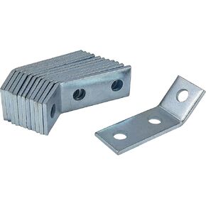 45 Degrees 3 Hole Open Angle Bracket Metal Corner Brace Framing Connector Fitting Fit for 1/2" Bolt in 1-5/8" Strut Channel, 12 Pack