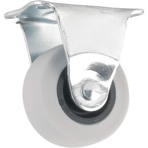 Titan 2" Thermoplastic Rubber (TPR) Rigid Plate Caster Wheel, 90-lb. Capacity, Gray