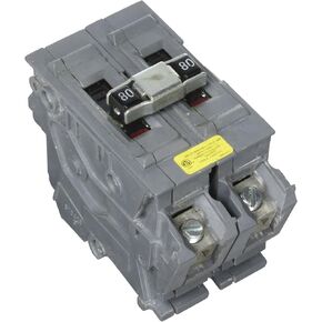 UBIA280NI-New Wadsworth Type A Replacement. Two Pole 80 Amp Circuit Breaker Manufactured by Connecticut Electric.