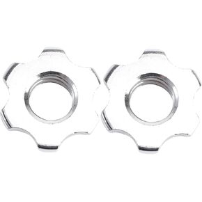 VICASKY 2pcs Barbell Collars Bollinger Barbell Collar Screw Barbell Clamps Weight Bar Clamps Bar Dumbbell Nuts 1 For Barbell Hex Nut Metal Screws Hex Screw Household Iron Nut Fitness