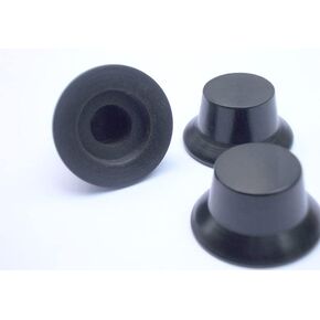 Guitar Volume Control Knobs Ebony Wood Umbrella Style pack of 3
