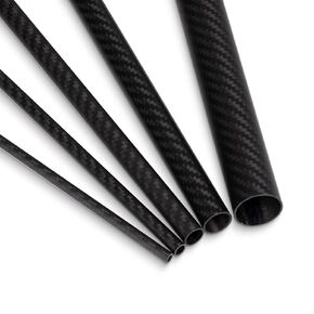 Carbon Fiber Tube 4 Pcs 16 X 14 X 330MM - 100% 3K Twill Matte Carbon Fiber Tubes for Handmade DIY Model Part