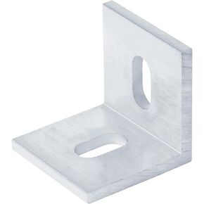 20 PCS Aluminum Slightly Slot L Right Angle Bracket, 1-5/8" x 1-5/8" x 1-5/8" Adjustable Inside Corner Brace, 4040 4545 T Slot Aluminum Profile Brace, Thickness 4mm