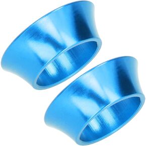 2Pcs Bike Headset Spacer, Bike CNC Aluminium Alloy Headset Washer Bike Front Fork Conical Stem Spacers(Blue) And Spare Supplies