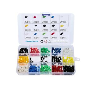 300pcs 2.54mm/2.0mm/1.27mm Mixed Jumper Caps Kit for Arduino Raspberry Pi PCB PC Standard Circuit Board Jumper Cap Shunts Short Circuit Connection Pin Blocks