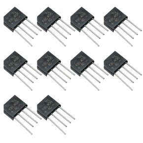 10pcs KBL406 KBL 406 Single Phase 4Amp 600Volt Silicon Bridge Rectifiers 4A 600V,4Pins.