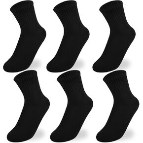 Boys Crew Socks Kids Seamless Cotton Socks Dress Socks Uniform Socks for Girls 4/8 Pairs