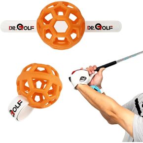 Dr. Golf Swing Training Ball Help Educate Your Hands and Arms to Work Together, Helping to Develop A More Connected Swing, and Reduce The Arms from Becoming Divided Through Impact