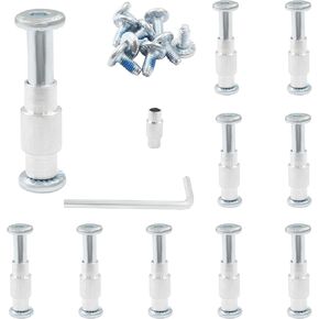 Luomorgo 20 قطعة/1 مجموعة برغي فاصل محور عجلة التزلج المضمنة، 6 مم/15/64 بوصة OD محاور مقبس سداسي للتزلج الأسطواني مع مفتاح ربط M4 Allen in Kuwait