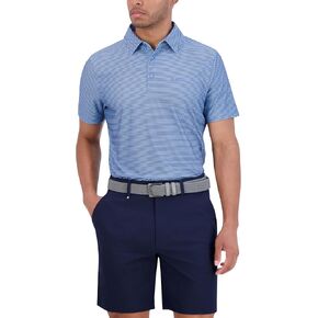 Ben Sherman Men's Short Sleeve Printed Tech Sports Fit Polo Top