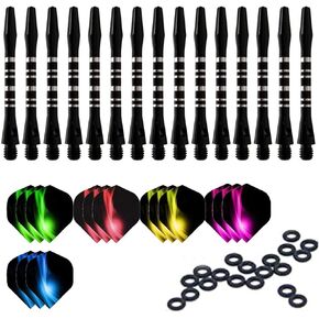 Dart shafts black dart shafts dart flights dart rubber rings dart accessories