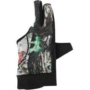 VGEBY Billiards Glove, Elastic Lycra 3 Fingers Snooker Pool Cue Gloves Bridge Hand Billiard Glove(Green-L)