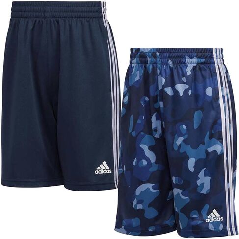 adidas Youth 2-Pack 3 Stripes Short (as1, Alpha, s, Regular, Navy/Navy Camo) in Saudi Arabia
