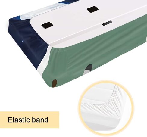 Aztec Green Pattern Piano Keyboard Dust Cover Music Keyboard Dirt Proof Cover Stretchy Electronic Keyboard Piano Cover with Elastic Band Piano Accessories, 61-76 Keys in Saudi Arabia