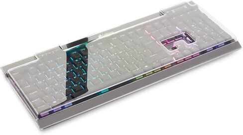 غطاء لوحة المفاتيح Decksaver GE متوافق مع Corsair K70 RGB MK2، K70 MK2 SE، K70 RGB MK2 Low Profile، Clear Smoke in Saudi Arabia