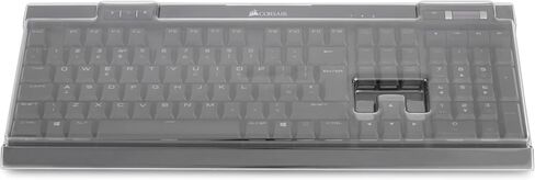 غطاء لوحة المفاتيح Decksaver GE متوافق مع Corsair K70 RGB MK2، K70 MK2 SE، K70 RGB MK2 Low Profile، Clear Smoke in Saudi Arabia