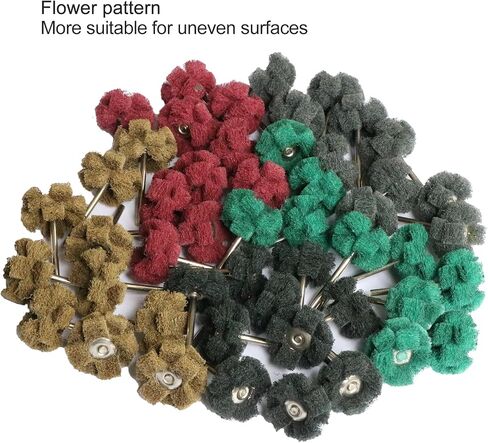 1 inch Abrasive Wheel Buffing Polishing Wheel Kit for Rotary Tool,Scouring Pad Mini Polishing Brush for Metal Polishing (100) in Saudi Arabia