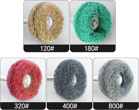 1 inch Abrasive Wheel Buffing Polishing Wheel Kit for Rotary Tool,Scouring Pad Mini Polishing Brush for Metal Polishing (100) in Saudi Arabia
