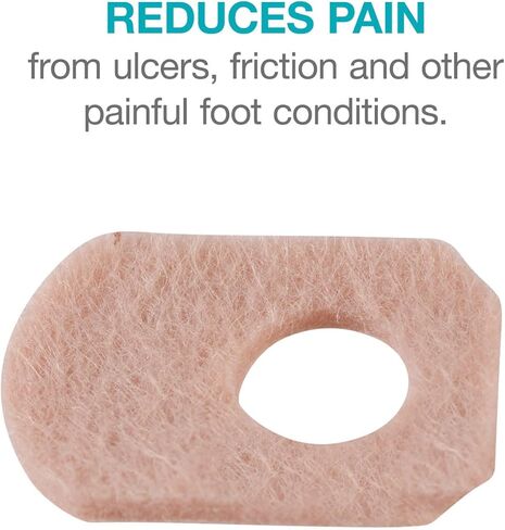 Steins Adhesive Felt Corn Pads, Corn Protector Cushion, Alleviates Shoe Friction & Pressure, W-7, 1/16", 500Count, Tan in Saudi Arabia