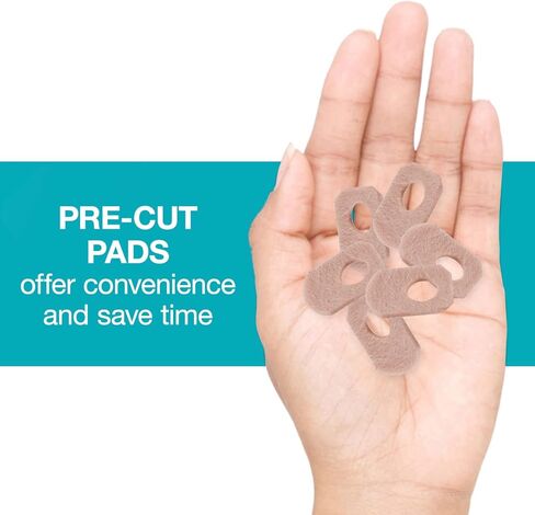 Steins Adhesive Felt Corn Pads, Corn Protector Cushion, Alleviates Shoe Friction & Pressure, W-7, 1/16", 500Count, Tan in Saudi Arabia