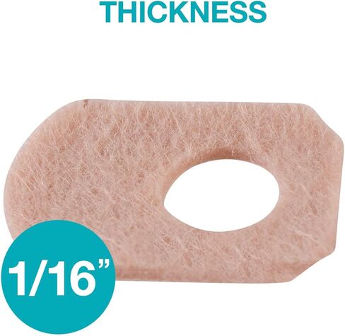 Steins Adhesive Felt Corn Pads, Corn Protector Cushion, Alleviates Shoe Friction & Pressure, W-7, 1/16", 500Count, Tan in Saudi Arabia