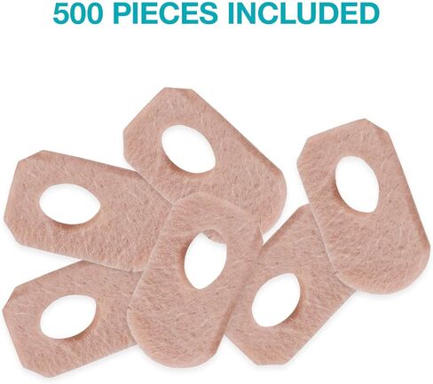 Steins Adhesive Felt Corn Pads, Corn Protector Cushion, Alleviates Shoe Friction & Pressure, W-7, 1/16", 500Count, Tan in Saudi Arabia