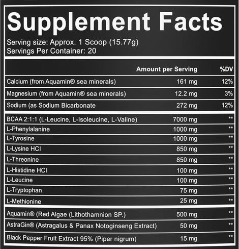 EAA Endure - 11g EAA + BCAA with Astragin & Black Pepper Extract for Enhanced Amino Acid Absorption & Aquamin Electrolytes for Hydration | 25 Servings (Kiwi Guava) in Saudi Arabia