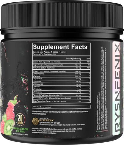 EAA Endure - 11g EAA + BCAA with Astragin & Black Pepper Extract for Enhanced Amino Acid Absorption & Aquamin Electrolytes for Hydration | 25 Servings (Kiwi Guava) in Saudi Arabia