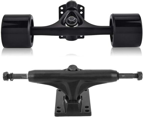 Health Gear 2 Pack 4-8 Inch Black Aluminum Alloy Skateboard Trucks, Longboard Skateboard Trucks Surf Skate Trucks Skateboard Tool in Saudi Arabia
