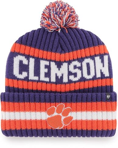47 NCAA Unisex Adult Bering Cuffed Knit Pom Beanie Hat in Saudi Arabia