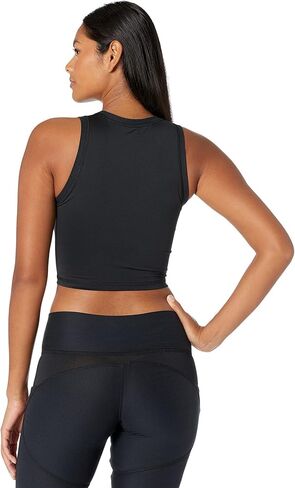 UFC Sleeveless Crew Neck Cropped Top for Women – Pull-on Construction – Embossed Logo – Blended Polyester in Saudi Arabia