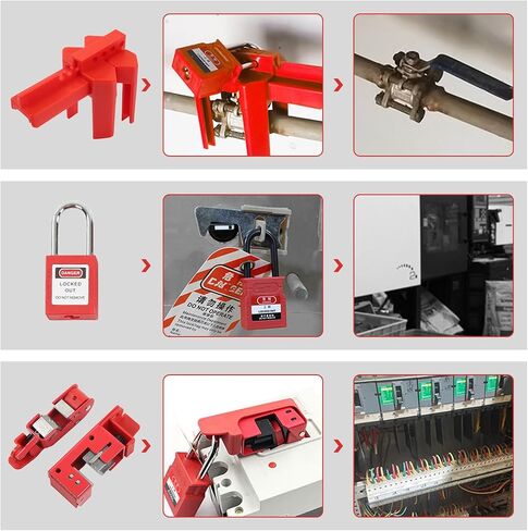 مجموعة Tagout للقفل، 47 قطعة من مجموعة قفل كهربائي للخارج، مجموعة أقفال أمان، أقفال أمان، قاطع دائرة، قفل قابس، مجموعة قفل in Saudi Arabia