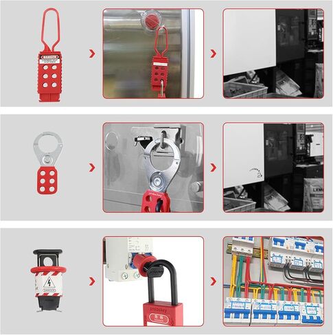 مجموعة Tagout للقفل، 47 قطعة من مجموعة قفل كهربائي للخارج، مجموعة أقفال أمان، أقفال أمان، قاطع دائرة، قفل قابس، مجموعة قفل in Saudi Arabia