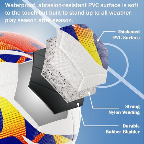 Size 5 Soccer Ball Official for Adult Youths, Training Match Soccer Balls Outdoor Indoor Sport with Pump in Saudi Arabia