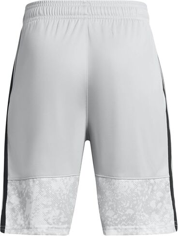 Under Armour Kids Stunt 3.0 Printed Shorts (Big Kids) - Pure Polyester Fabric - Encased Elastic Waistband in Saudi Arabia